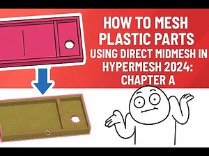 How to Mesh Plastic Parts Using Direct Midmesh in HyperMesh 2024: Chapter A