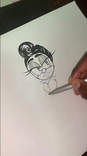 A random drawing challenge while switching art mediums—my little sister’s idea❤️#art #fyp #fypviral