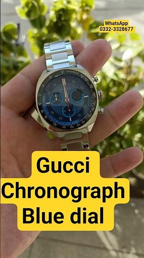 Gucci Men’s Blue Dial Chronograph Men's Watch
