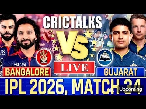 🔴Bangalore vs Gujarat, Live Match Today | IPL 2026 Live Commentary, RCB vs GT Live Score