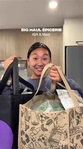 Première épicerie appartement : haul Maxi & IGA | idées et prix