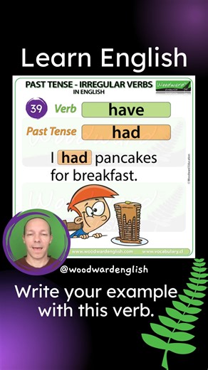 3.7K views · 29 reactions | The past tense of HAVE is HAD. ✅...