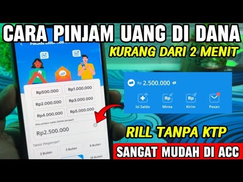 Cara Pinjam Uang Di Dana Langsung Cair | Cara Pinjam Saldo Dana Tanpa dana Paylater