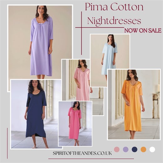Our Peruvian Pima Cotton really is the best in the world, it's easy to care for, machine washable, and oh so wonderful to sleep in! Check out our great sale prices online now! Shop our Pima Cotton nightdresses now >https://spiritoftheandes.co.uk/nightwear/nightdresses/ #SpiritOfTheAndes #WomensFashion #LuxuryFashion #ExclusiveDesign #WomensClothing #LuxuryWomenswear #LuxuryClothing #SmallBusinessUK #MiltonKeynes #MiltonKeynesBusiness #HighQuality #Wool #Alpaca #NaturalFibres #AlpacaWool #HighQua