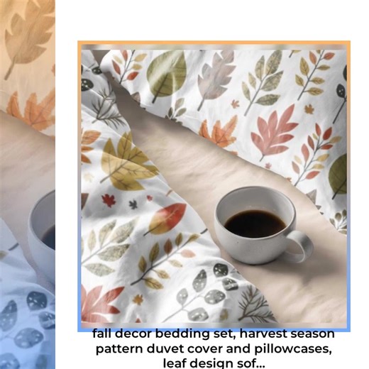Transform your bedroom into a cozy autumn retreat! 🍂✨ Our Fall Decor Bedding Set features a stunning Harvest Season Pattern 🎨 with a beautiful leaf design that wraps you in comfort and style. Made from soft, breathable materials, this 3-piece bedspread is perfect for those chilly nights and will seamlessly elevate your space with warm, vibrant colors 🍁💛. Snuggle up in this stylish bedding and bring the joyful spirit of fall right to your home. Don't wait—cozy up in style! 🛏️🍂 Add it to you