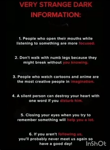 very is strange dark information #shorts