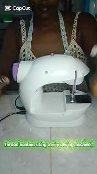 How to thread bobbins using mini sewing machine #sewingmachine #minisewingmachine #craft #beginners