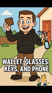 2.5K views · 3 comments | Wallet, Glasses, Keys, and Phone - adult version of head, shoulders, knees, and toes. #unleashawesome #adulting #funnyvideos | Dave Gambrill | Facebook