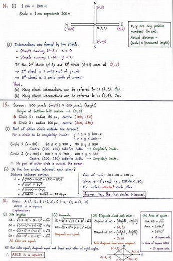 📚Class 9 Maths Chapter 1 | Coordinate Geometry | Exercise Q14 to Q16 Solutions | NCERT Maths