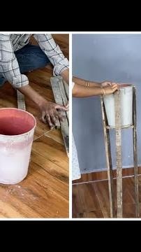 Plastic Buckets + Cement = Stunning Modern Planters🌿 | Step-by-step