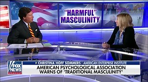 215K views · 3.9K reactions | The American Psychological Association says the problem with men is that they're men. Newly-issued APA guidelines argue that "traditional masculinity" is harmful. Traits such as "stoicism, competitiveness, dominance" are particularly bad. | Tucker Carlson Tonight | Facebook