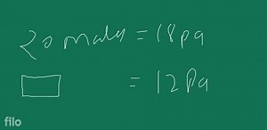 A tank containing 20 moles of gas at 18 Pa pressure. Overnight ... | Filo