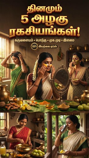 தினமும் 5 அழகு ரகசியங்கள் 😍 கருவளையம், பொடுகு, முகமுடி தீரும் | Milk Pocket Shorts