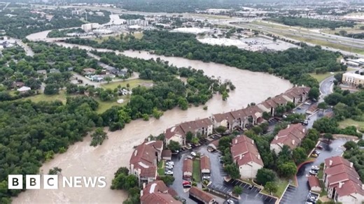 Watch: Drone footage shows catastrophic flooding in Georgetown