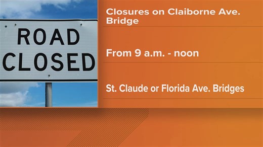 Claiborne Avenue Bridge westbound side to close for drain cleaning, DOTD says