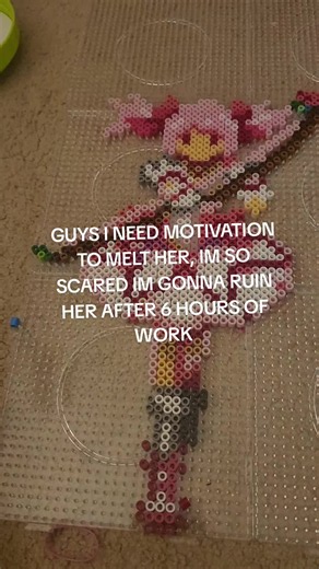 HELP ME 😭😭😭😭#ineedmotivation #helpmeout #fyp #madoka #pearlerbeads | Perler Beads