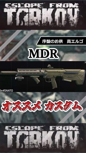【EFT】ワイプ後に絶対お世話になります MDR（カスタム紹介）