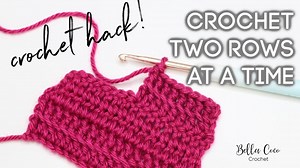 5.1K views · 132 reactions | Crochet FASTER with this amazing crochet hack! Learn to crochet TWO ROWS AT THE SAME TIME with this easy to follow tutorial. Find the full step-by-step video (in right and left-handed versions) on my blog! Share with your friends who NEED this hack in their lives! https://bellacococrochet.com/crochet-two-rows-at-a-time/ | Bella Coco Crochet | Facebook