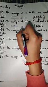 Average Formula and Questions Solve #math