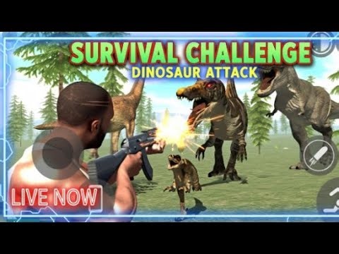 Single Ladke Is Live ⚡ Survival Challenge Dinosaur 🦖 🦕 Attack || #trending #viral #shortsfeed