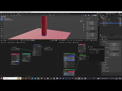 Blender 4.1 Tutorial - How to use GeoNodes to blend materials and normals