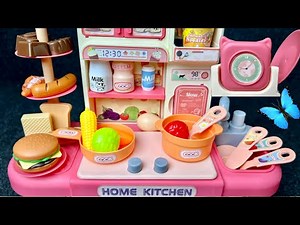 8 Minutes Satisfying with Unboxing Pink Kitchen Playset, Kitchen Toys Collection ASMR | Review Toys