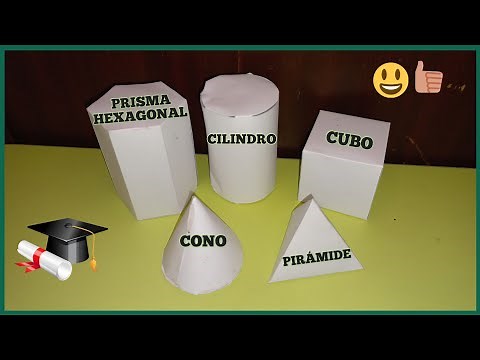 como hacer cuerpos geométricos de papel, muy fácil