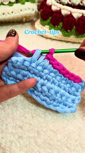 Crochet Tips | Two-Color Crochet Tutorial 🧶✨#crochet #diy