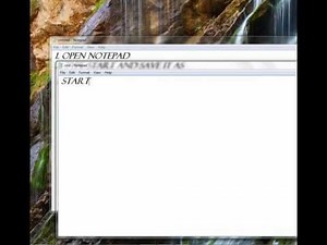 Open cmd with notepad.