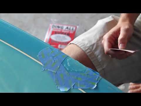 How to Repair a Surfboard (Small Rail Ding)