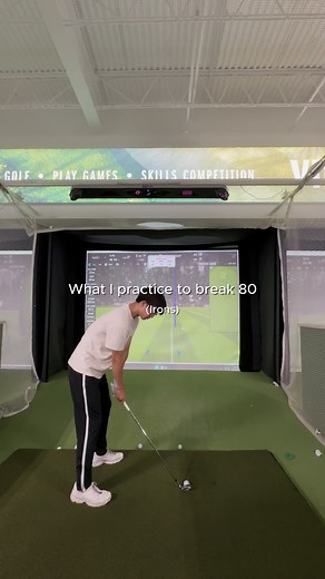 Swing thought #1 encourages me to create more lag and be less flippy with my right hand. Swing thought #2 helps me with a more consistent club path. I feel like I come less over the top with this in mind. #golf #golftiktok #lpga