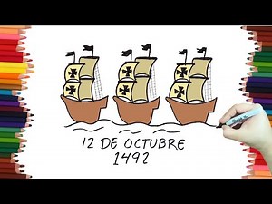 Dibujando al descubrimiento de America - Dibubaron Speed Drawing