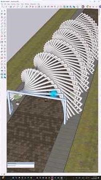 Create stunning parametric structures in SketchUp: fast & easy #sketchup #interiordesigner #shorts