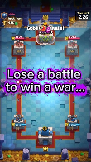 Lose a battle to win a war... | Clash Royale #clashroyale #shorts