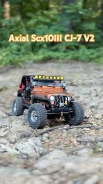 Forest Escape with Axial SCX10 III CJ-7 V2.#shorts #axial #cj7v2#rccar #rcoffoad