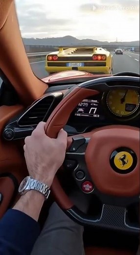 “Ferrari POV Dash Cam: High-Speed Highway Race with Lamborghini | HyperDrive POV”