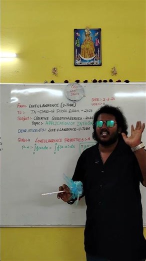 Video 11 |TN 12 Maths | Creative Questions –Chapter 9 Applications of Integration | LoveULawrence ❤️