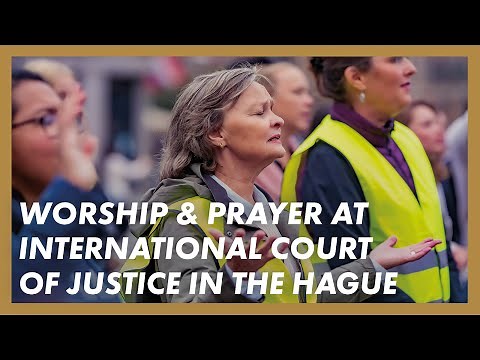 ISRAEL PRAYER in The Hague · International Court of Justice · Presence Worship on the Streets