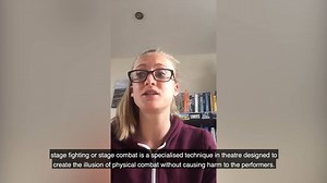 With our theatres closed we haven’t been able to bring you some of the brilliant family workshops that we’d usually run over the school holidays. Annie teaches our stage fighting workshop and has kindly recorded a video sharing her expertise and showing you some safe stage combat techniques. Watch an introduction from Annie below and view the whole video on YouTube at: https://www.youtube.com/watch?v=tpWJpuTVSkM | Royal Shakespeare Company