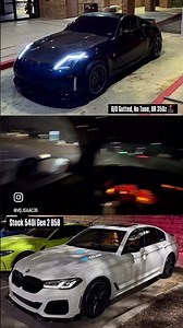 FBO stage 2 540i 🆚 FBO gutted 350z #tune #stage2 #bmw #540i #b58 #nissan #350z #hr #vqs #viralvideo