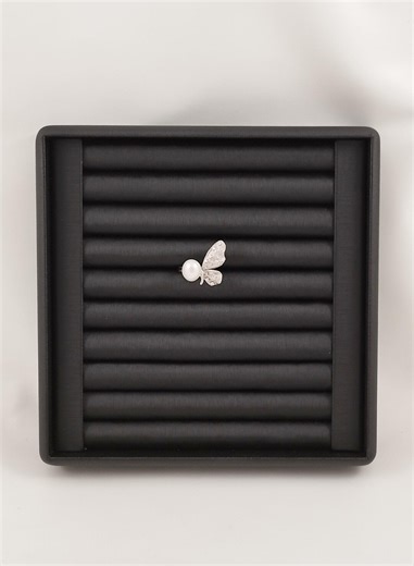 Silk Effect Leather Ring Organizer Stand: Jewelry Display Tray - Etsy