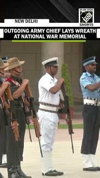 Watch! Outgoing Indian Army Chief Gen Upendra Dwivedi lays wreath at the National War Memorial