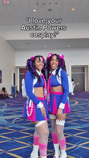 Twins, Twinsssss!? 👀 *cleans glasses* 🤓 Thank you to everyone who complemented our Fook Yu & Mi cosplays. We had no idea so many people watched Austin Powers Gold-member. We absolutely thought it would be too niche 🫣 but y’all really know ball at Katsu 😜👏🏾 Mi: @JayInksIt Yu: Me ✨ #niche #cosplay #katsucon #blackcosplayer #cosplaycommunity