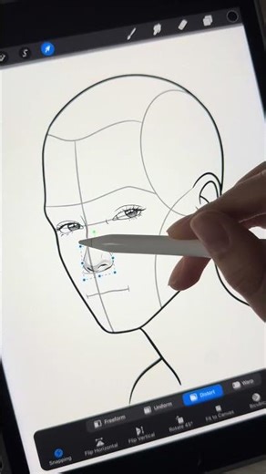 Procreate Portrait Brushes - Link in Bio #procreate #portrait #portraitdrawing