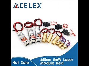 650nm 5mW Red Point / Line / Cross Laser Module Head Glass Lens Focusable Focus Adjustable Laser Dio