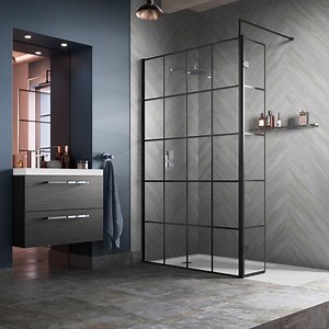 [Hot Item] Complete Bathroom Walk in Shower Screen Glass Folding Shower Door