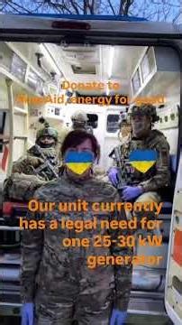 Crowdfunding for a 35 kW power generator for a field hospital. #offgridpower #powernow #eneraid