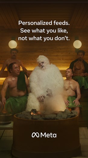 Meta's personalized feeds help you see what you like. So scrolling can be a chill experience. | Meta | Facebook