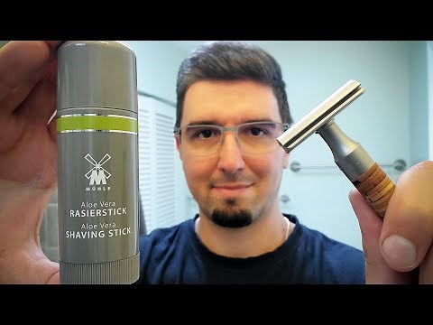 First time trying shaving stick | MUHLE SHAVING STICK - Aloe Vera | MUHLE ROCCA R95
