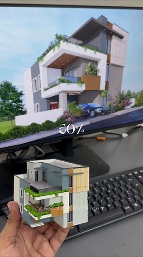 Every stage of work matters | 1:150 scale Villa Model